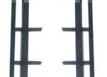 Shutter systeem  166cm [Beugelafstand 11,5cm] Zwart gepoedercoat  SHU-07