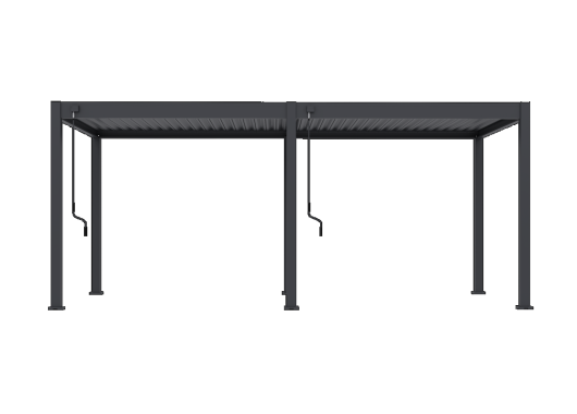 Tuindeco Advance line vrijstaande aluminium overkapping 300 x 600 x 255 cm antraciet        P214960