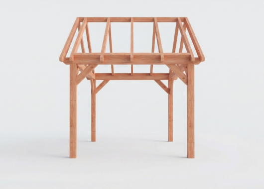 Constructiepakket zadeldak | 3460x4105x4030mm | fijnbezaagd Douglas    CP-20.2025