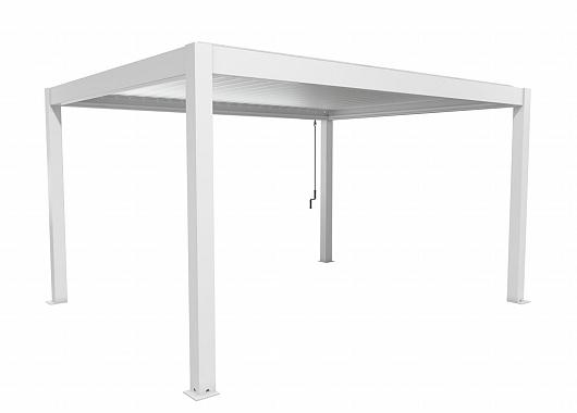 Pergola Gr. 4,5 x 3,5 wit / zilver-met  B419530