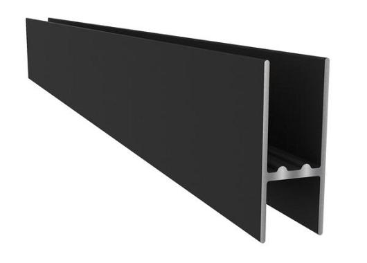 NewTechWood aluminium frameset t.b.v. verticale schermen, zwart.   1071621