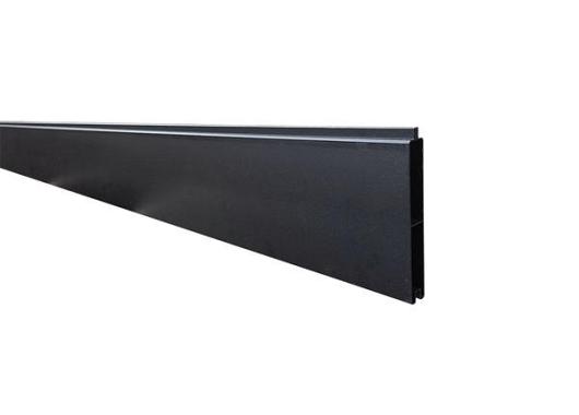 NewTechWood aluminium onderplank t.b.v. verticale tuinschermen, 2 x 15 x 180 cm, Zwart RAL9005   1073993
