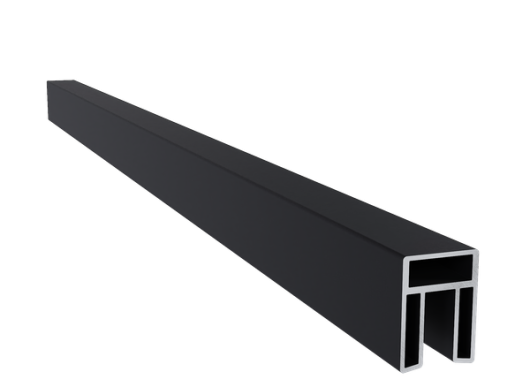 NewTechWood aluminium frameset t.b.v. triple schermplanken, zwart.   1064416