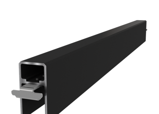 NewTechWood aluminium frameset t.b.v. verticale schermen, zwart.   1071621
