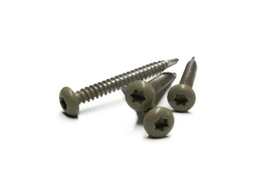 RVS schroef met gekleurde top voor NTW Castellation PRO, set a 50 stuks incl. bit, Antique.   1063914