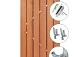 Poort stalen frame hardhout  