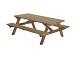 Picknicktafel 180x160cm, hardhout  0436