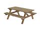 Picknicktafel 200x160cm, hardhout  0418
