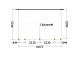 Aanbouwveranda Modena 6900x4850x2700mm (bxdxh)    52.7360