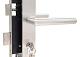 Set voor tuindeuren  72x165mm (schild + rechte kruk) RVS  UIT-60