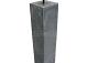 Betonpoer antraciet glad TH-01 120x120x580mm incl. RVS stelanker      52.0087