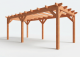 Constructiepakket plat dak | 7015x3460x2500mm | fijnbezaagd Douglas    CP-10.1008