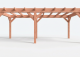 Constructiepakket plat dak | 7015x3460x2500mm | fijnbezaagd Douglas    CP-10.1008