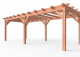 Constructiepakket plat dak | 7660x3460x2500mm | fijnbezaagd Douglas     CP-10.1010