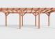 Constructiepakket plat dak | 8220x3460x2500mm | fijnbezaagd Douglas    CP-10.1013