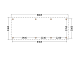 Constructiepakket plat dak | 8865x3460x2500mm | fijnbezaagd Douglas     CP-10.1014