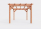 Constructiepakket plat dak | 3460x4105x2500mm | fijnbezaagd Douglas     CP-10.1025