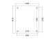 Constructiepakket plat dak | 3460x4105x2500mm | fijnbezaagd Douglas     CP-10.1025