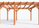 Constructiepakket plat dak | 5240x4105x2500mm | fijnbezaagd Douglas     CP-10.1027
