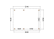 Constructiepakket plat dak | 5240x4105x2500mm | fijnbezaagd Douglas     CP-10.1027