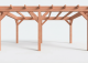 Constructiepakket plat dak | 5840x4105x2500mm | fijnbezaagd Douglas     CP-10.1029