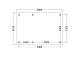 Constructiepakket plat dak | 5885x4105x2500mm | fijnbezaagd Douglas     CP-10.1030