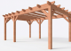Constructiepakket plat dak | 5885x4105x2500mm | fijnbezaagd Douglas     CP-10.1030