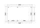 Constructiepakket plat dak | 6485x4105x2500mm | fijnbezaagd Douglas     CP-10.1032