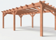 Constructiepakket plat dak | 7015x4105x2500mm | fijnbezaagd Douglas     CP-10.1033