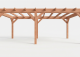 Constructiepakket plat dak | 7015x4105x2500mm | fijnbezaagd Douglas     CP-10.1033