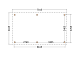 Constructiepakket plat dak | 7015x4105x2500mm | fijnbezaagd Douglas     CP-10.1033