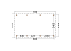 Constructiepakket plat dak | 7090x4105x2500mm | fijnbezaagd Douglas     CP-10.1034