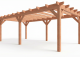 Constructiepakket plat dak | 7660x4105x2500mm | fijnbezaagd Douglas     CP-10.1035