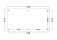Constructiepakket plat dak | 7660x4105x2500mm | fijnbezaagd Douglas     CP-10.1035
