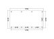 Constructiepakket plat dak | 7690x4105x2500mm | fijnbezaagd Douglas     CP-10.1036
