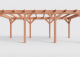 Constructiepakket plat dak | 7690x4105x2500mm | fijnbezaagd Douglas     CP-10.1036