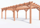 Constructiepakket plat dak | 8150x4105x2500mm | fijnbezaagd Douglas     CP-10.1037