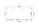 Constructiepakket plat dak | 8150x4105x2500mm | fijnbezaagd Douglas     CP-10.1037