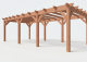 Constructiepakket plat dak | 8220x4105x2500mm | fijnbezaagd Douglas     CP-10.1038