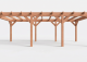 Constructiepakket plat dak | 8220x4105x2500mm | fijnbezaagd Douglas     CP-10.1038