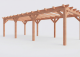 Constructiepakket plat dak | 9280x4105x2500mm | fijnbezaagd Douglas     CP-10.1040