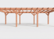 Constructiepakket plat dak | 9280x4105x2500mm | fijnbezaagd Douglas     CP-10.1040