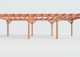 Constructiepakket plat dak | 9925x4105x2500mm | fijnbezaagd Douglas     CP-10.1041