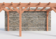 Constructiepakket aanbouwveranda | 5240x3260x2500mm rechts | fijnbezaagd Douglas     CP-10.2003