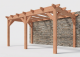 Constructiepakket aanbouwveranda | 5840x3260x2500mm links | fijnbezaagd Douglas     CP-10.2005