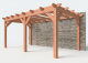 Constructiepakket aanbouwveranda | 5840x3260x2500mm rechts | fijnbezaagd Douglas     CP-10.2006