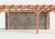 Constructiepakket aanbouwveranda | 5885x3260x2500mm rechts | fijnbezaagd Douglas     CP-10.2008