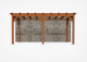 Constructiepakket aanbouwveranda | 6370x3260x2500mm | fijnbezaagd Douglas     CP-10.2009