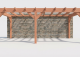 Constructiepakket aanbouwveranda | 7015x3260x2500mm links | fijnbezaagd Douglas     CP-10.2012