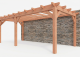 Constructiepakket aanbouwveranda | 7090x3260x2500mm links | fijnbezaagd Douglas     CP-10.2014